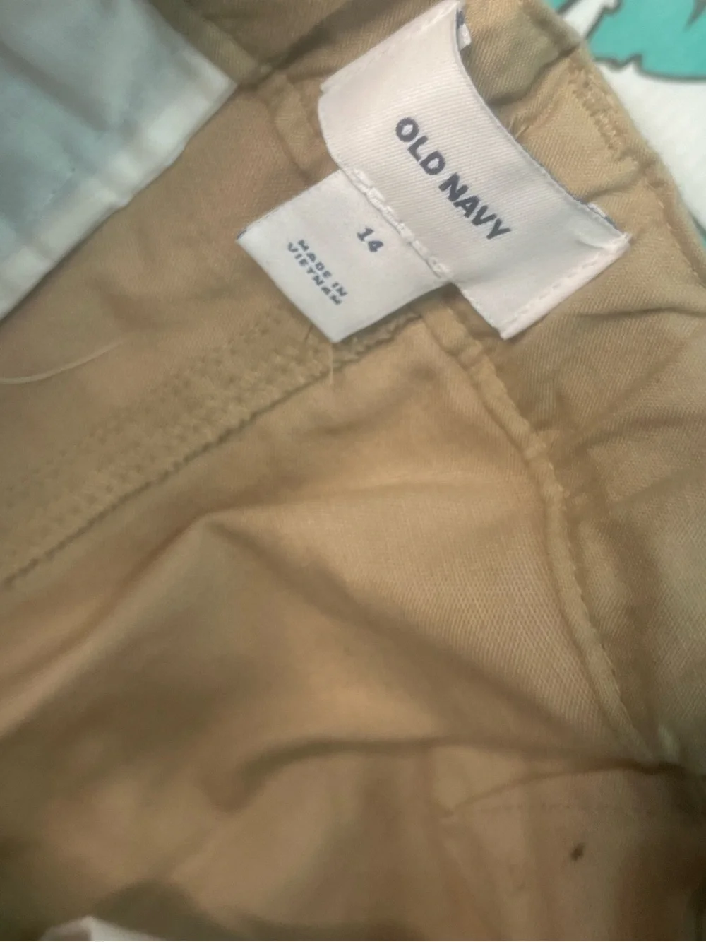 Sz 14 Old Navy kids Tan Chino Shorts